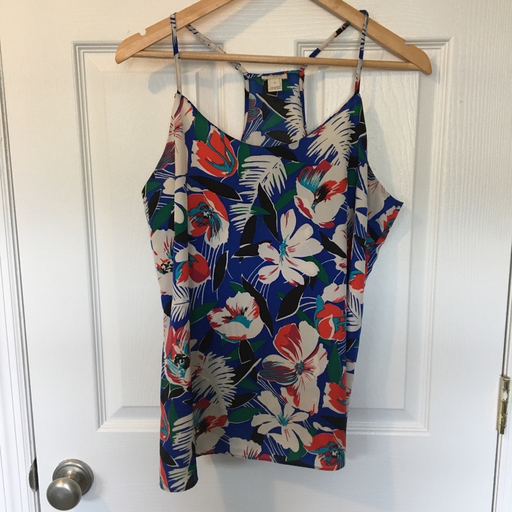 J. Crew | Racerback Floral Cami Tank Top